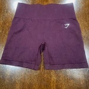 Women's Burgundy Gymshark Shorts